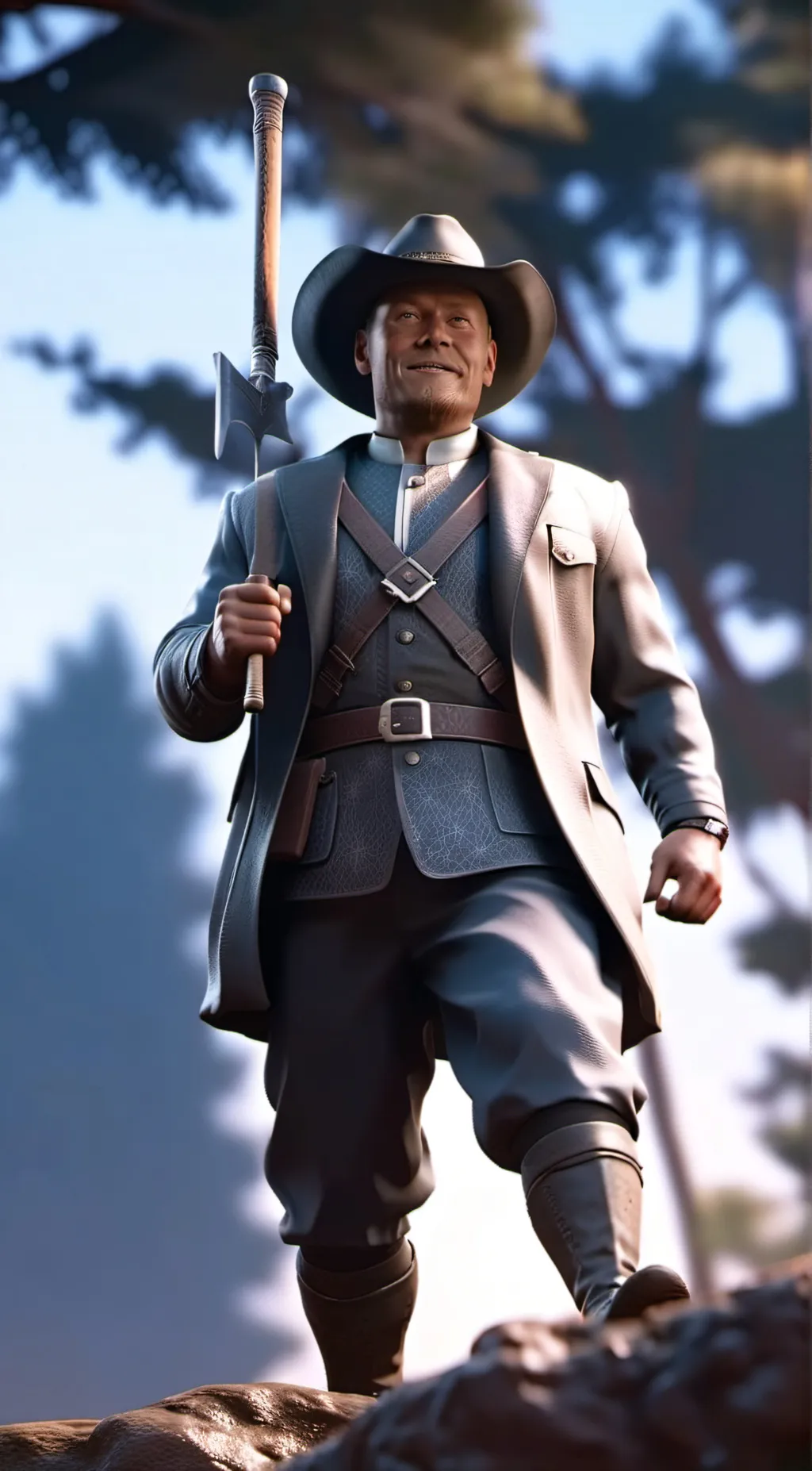 ai character: Cooper Howard  background