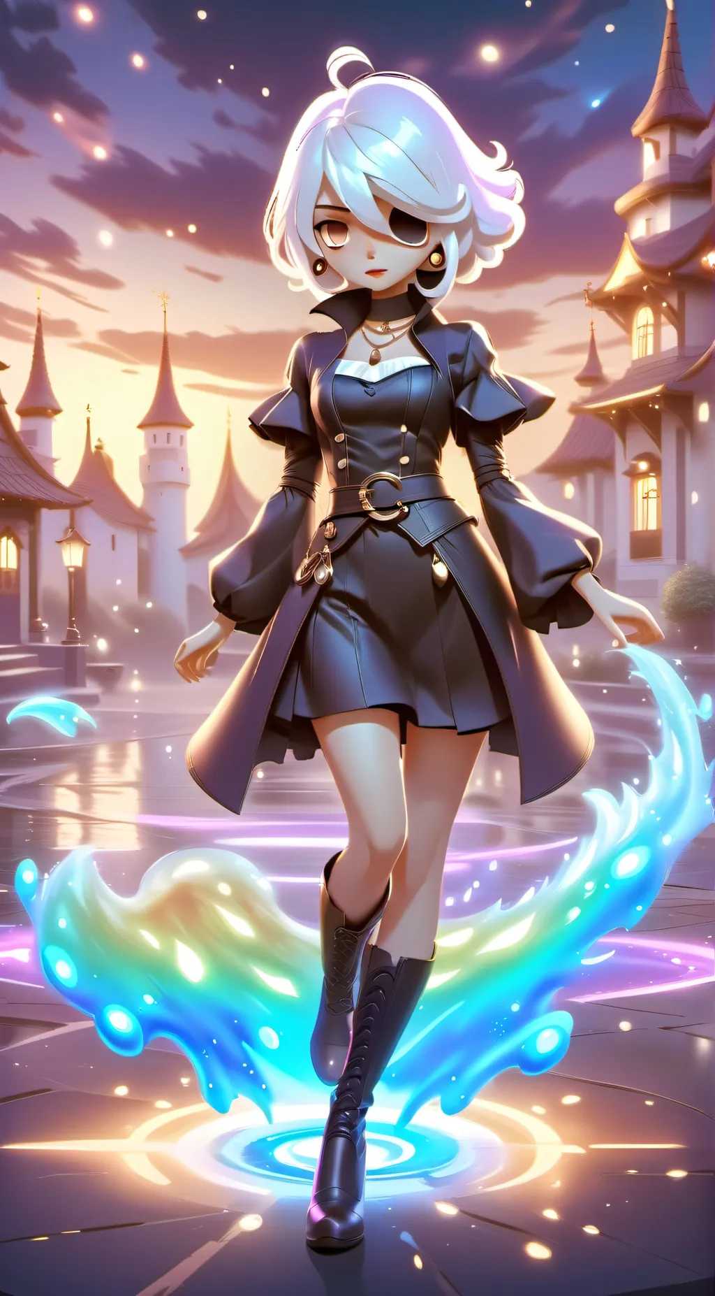 ai character: Luna background