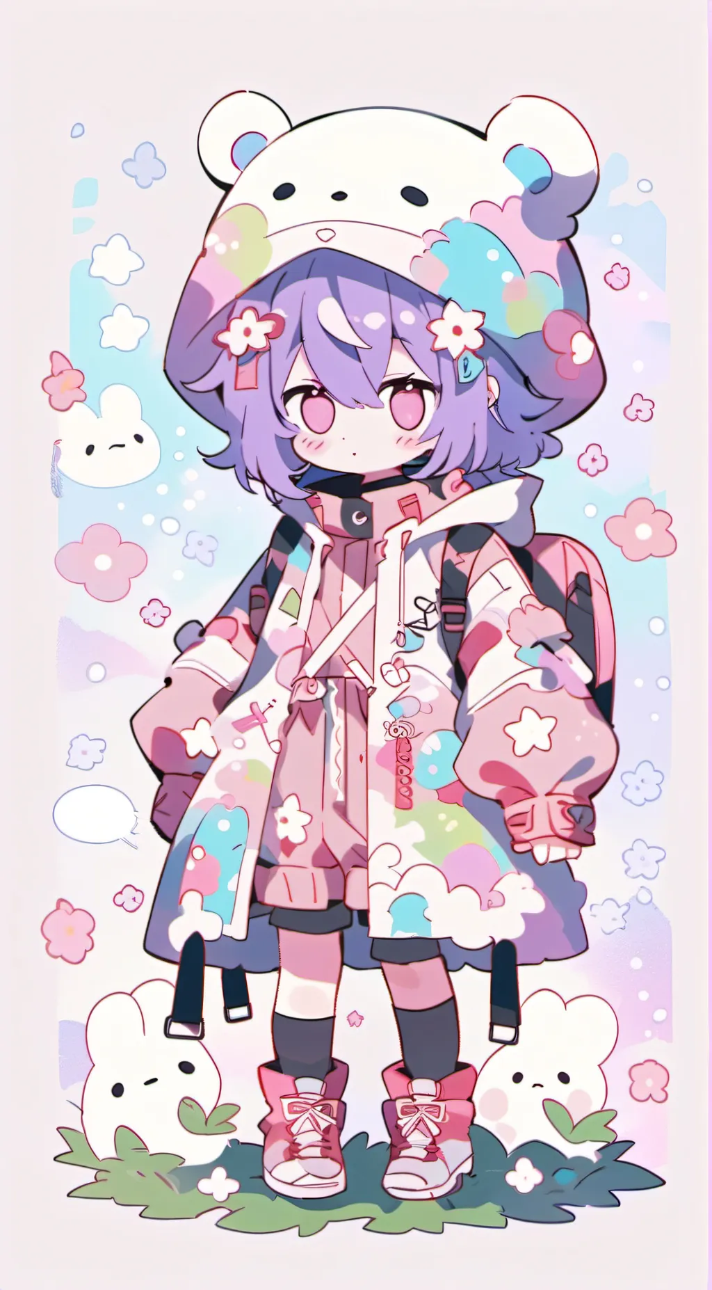 ai character: sky background