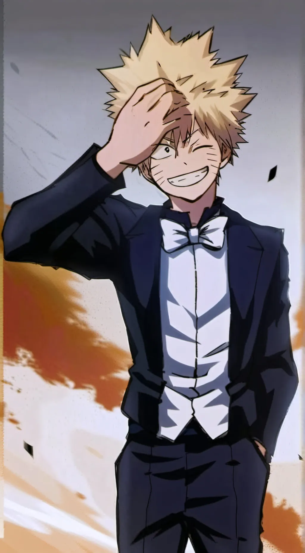 ai character: Bakugo  background