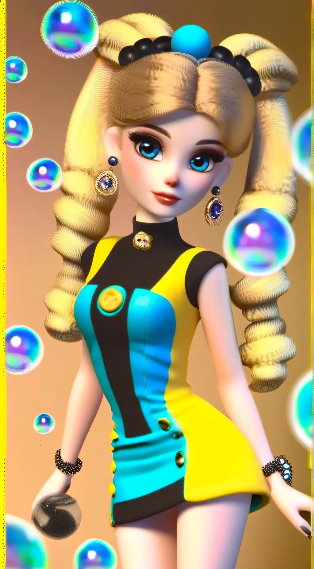ai character: Bubbels background