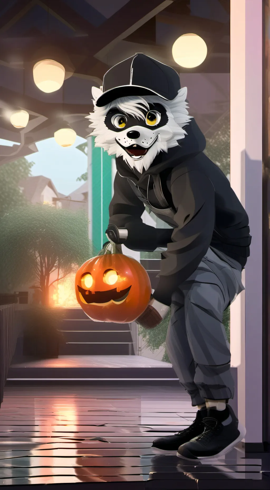 ai character: Furry background