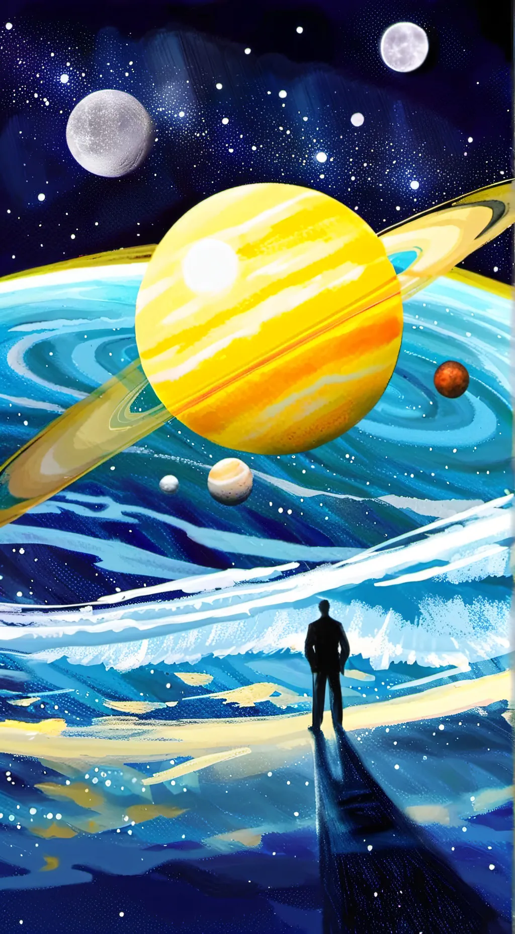 ai character: uranus👁️👄👁️✨💅 background