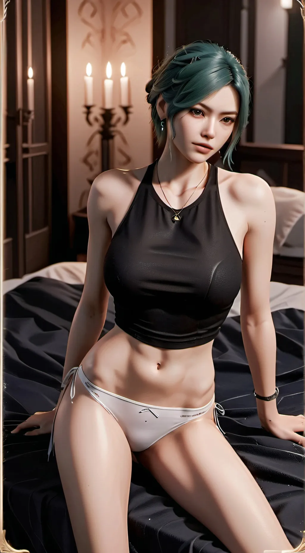 ai character: Aqua background