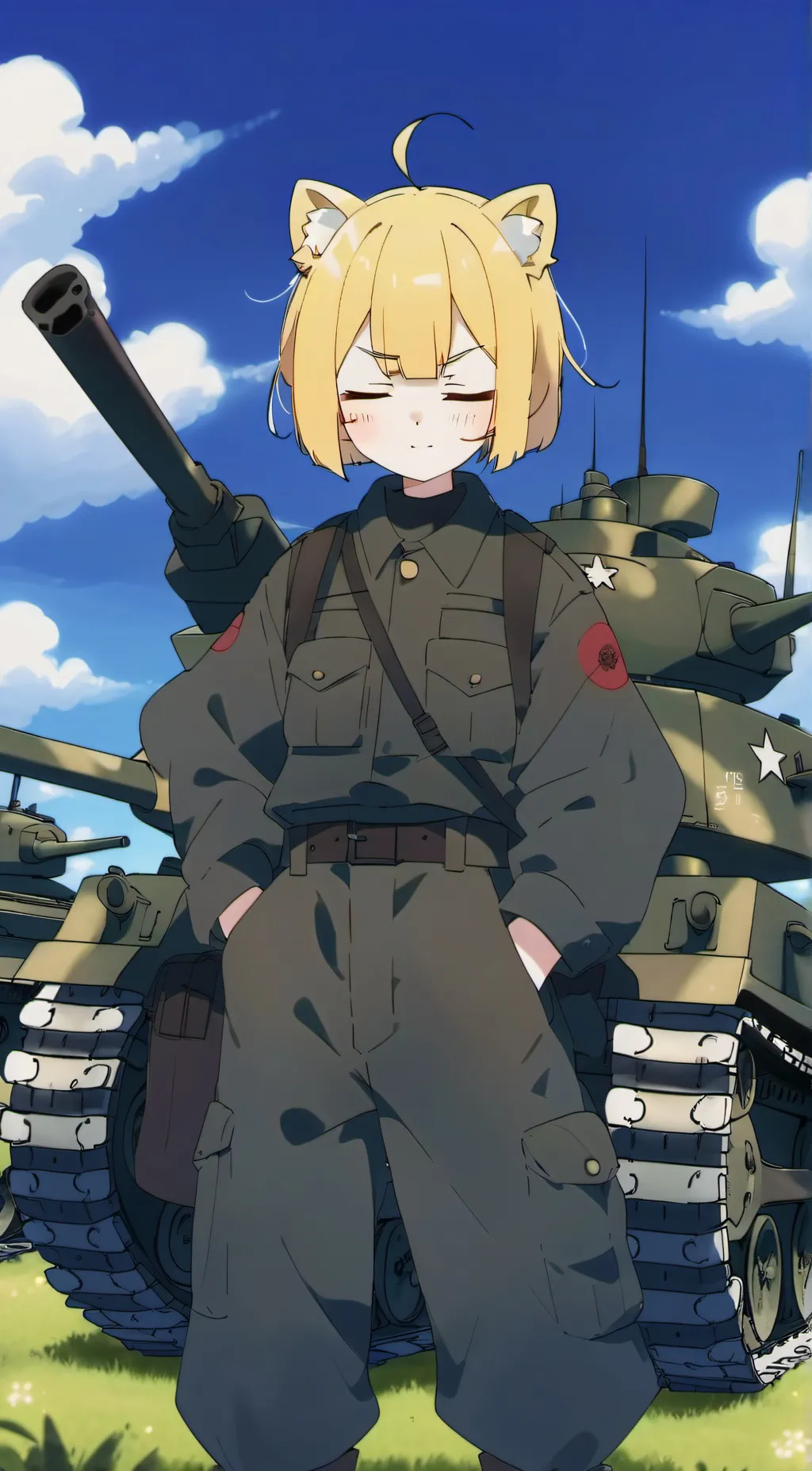 ai character: M4 sherman background