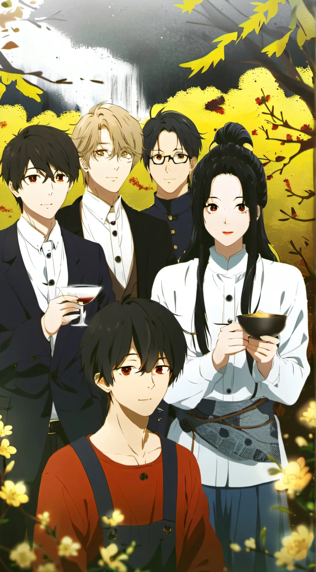 ai character: 4 husbands background