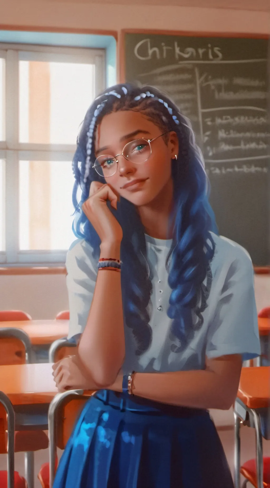 ai character: hailey background