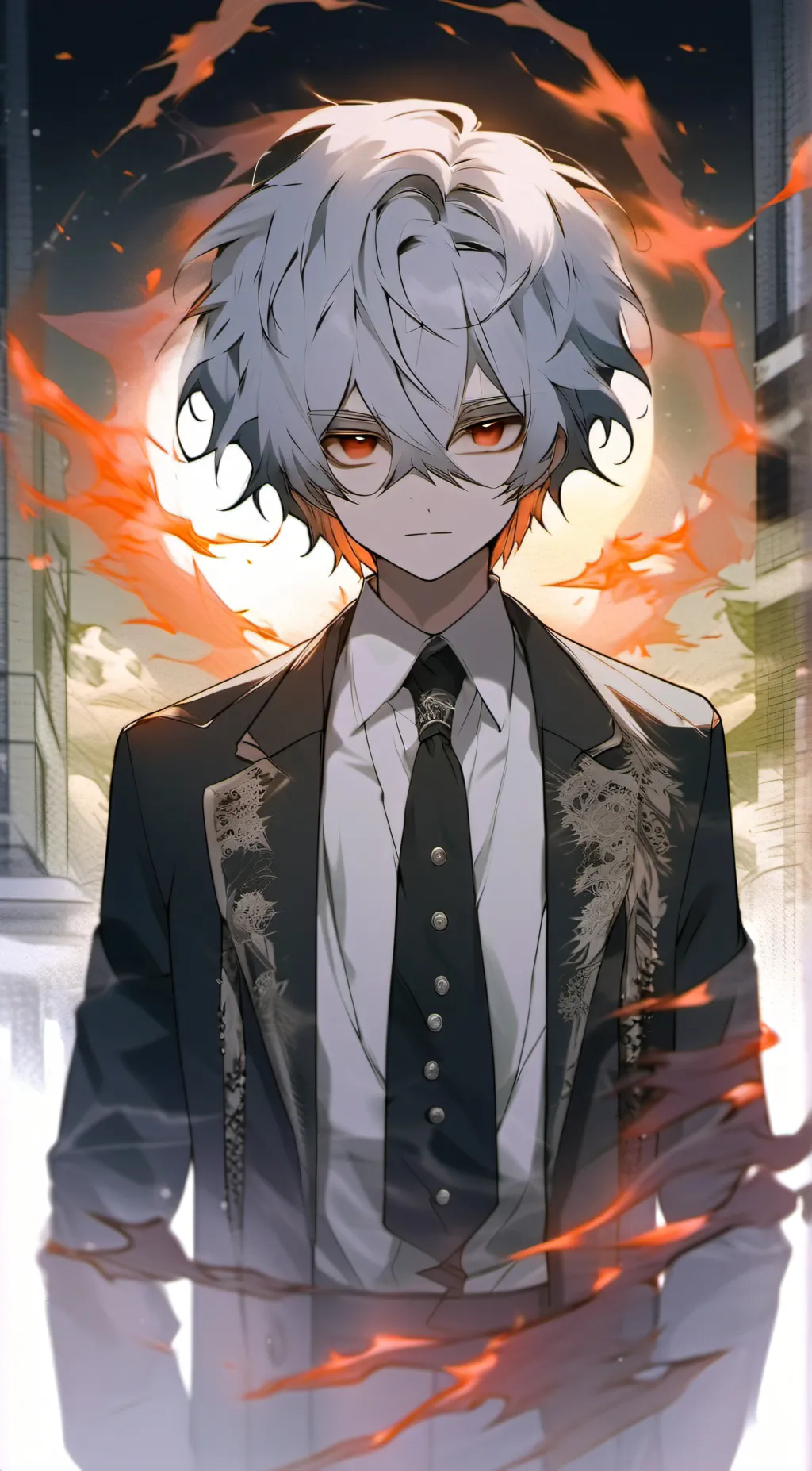 ai character: A haunted Hotel  background