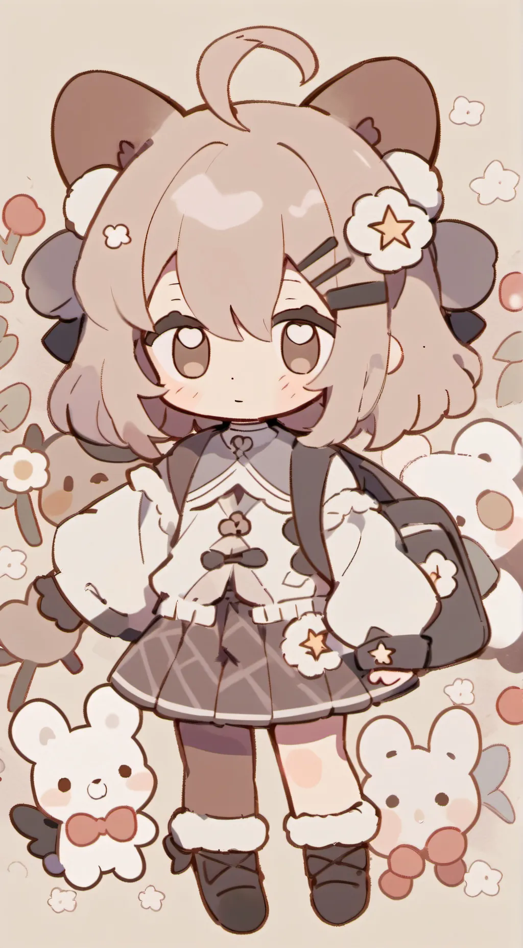 ai character: Claire  background