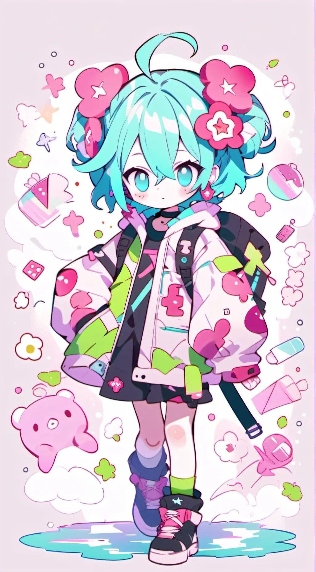 ai character: miku background