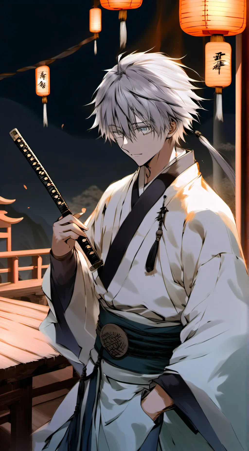 ai character: 五條悟 background