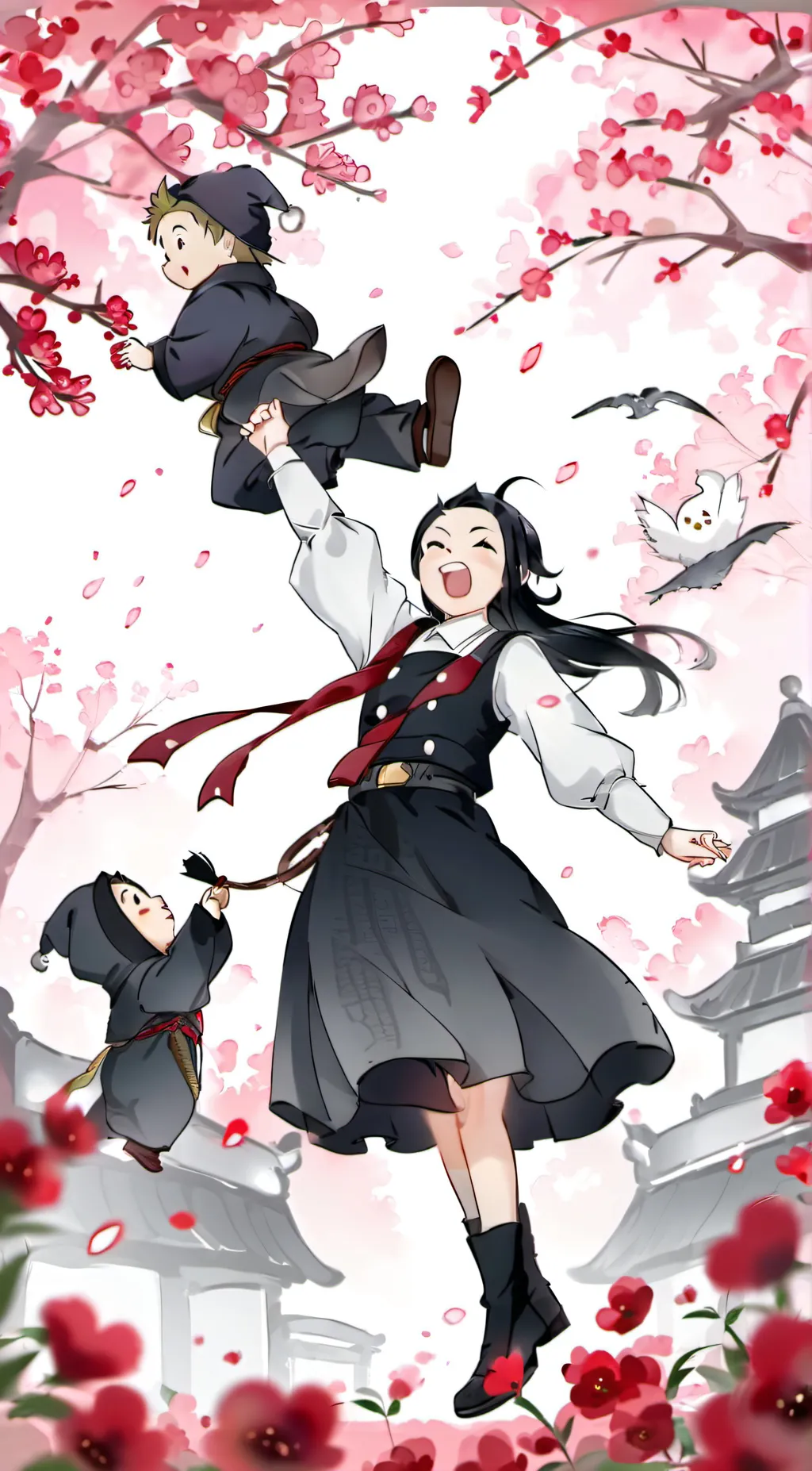 ai character: baby sitting jjk background