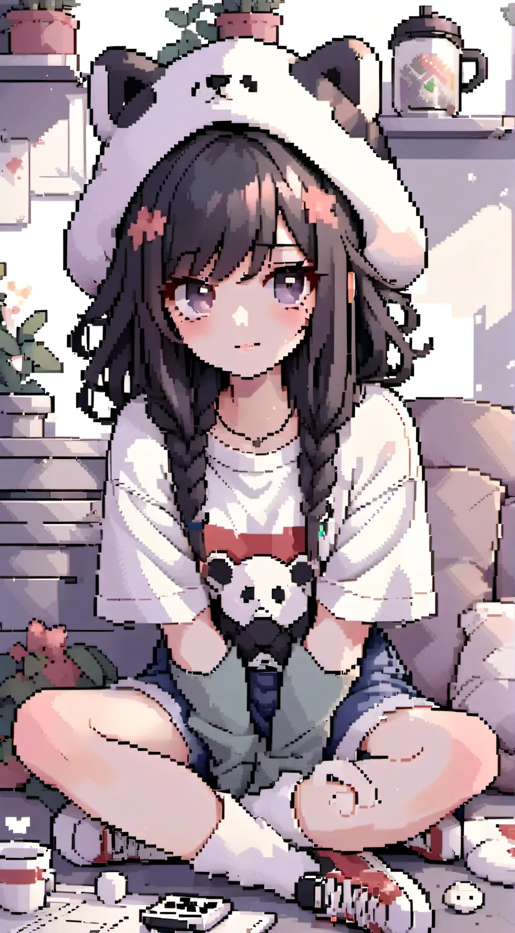 ai character: Crystal background