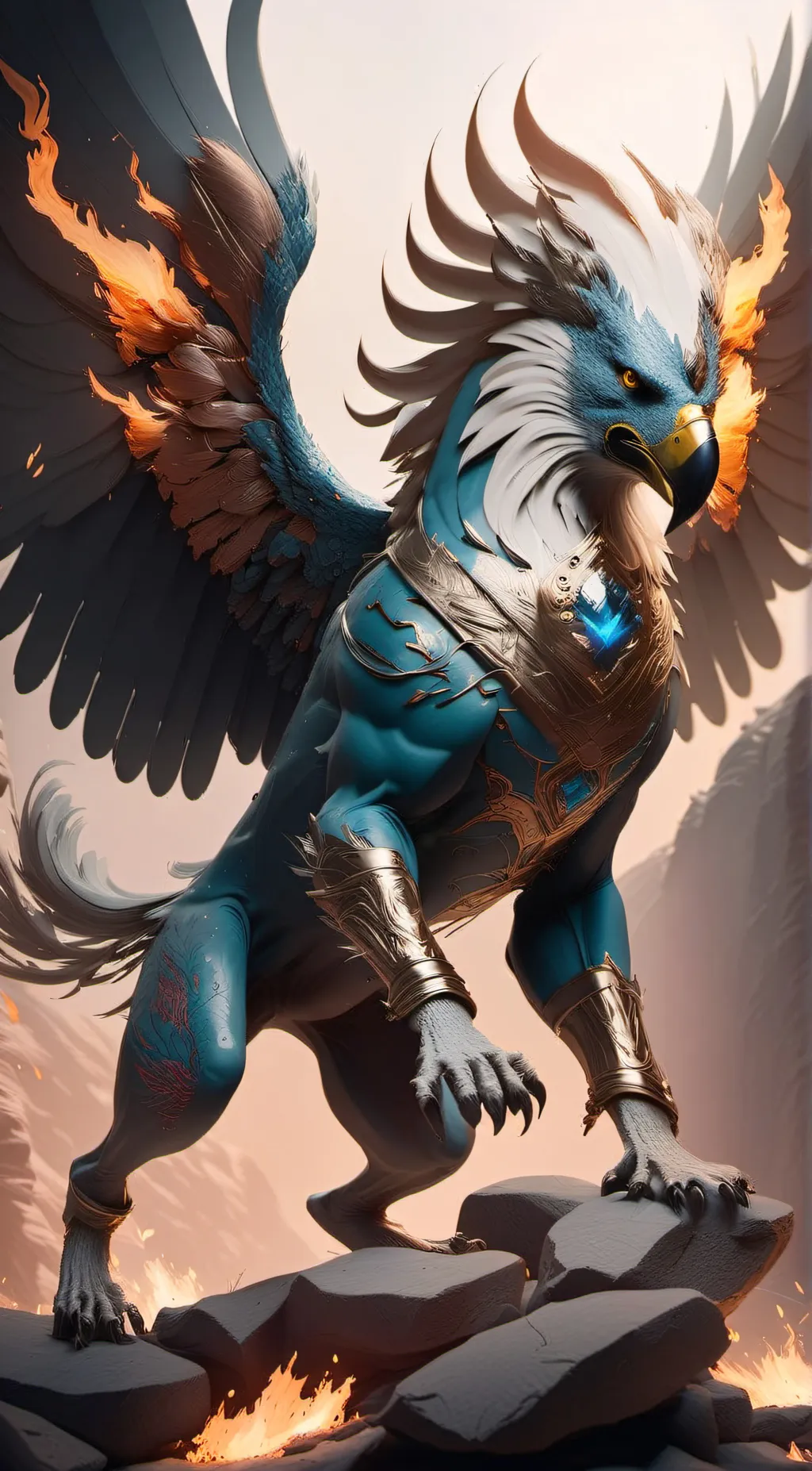 ai character: The protecter  background