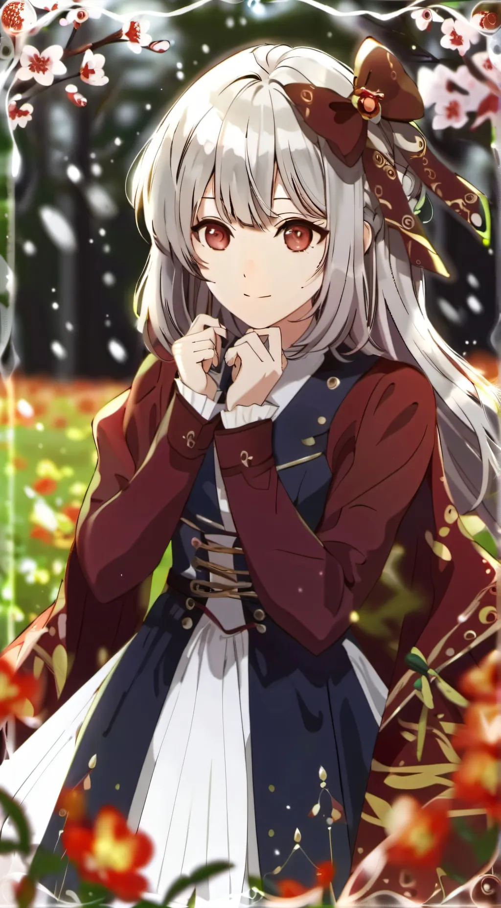 ai character: sakura background