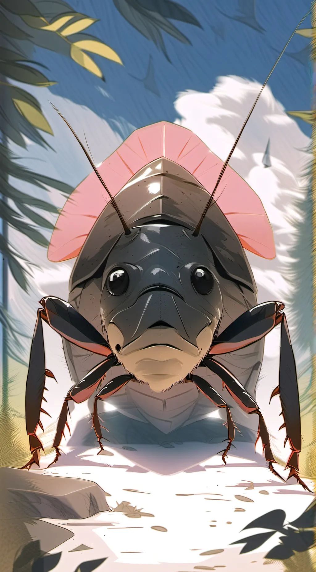 ai character: 💖🎀Kawaii Roach🎀💖 background