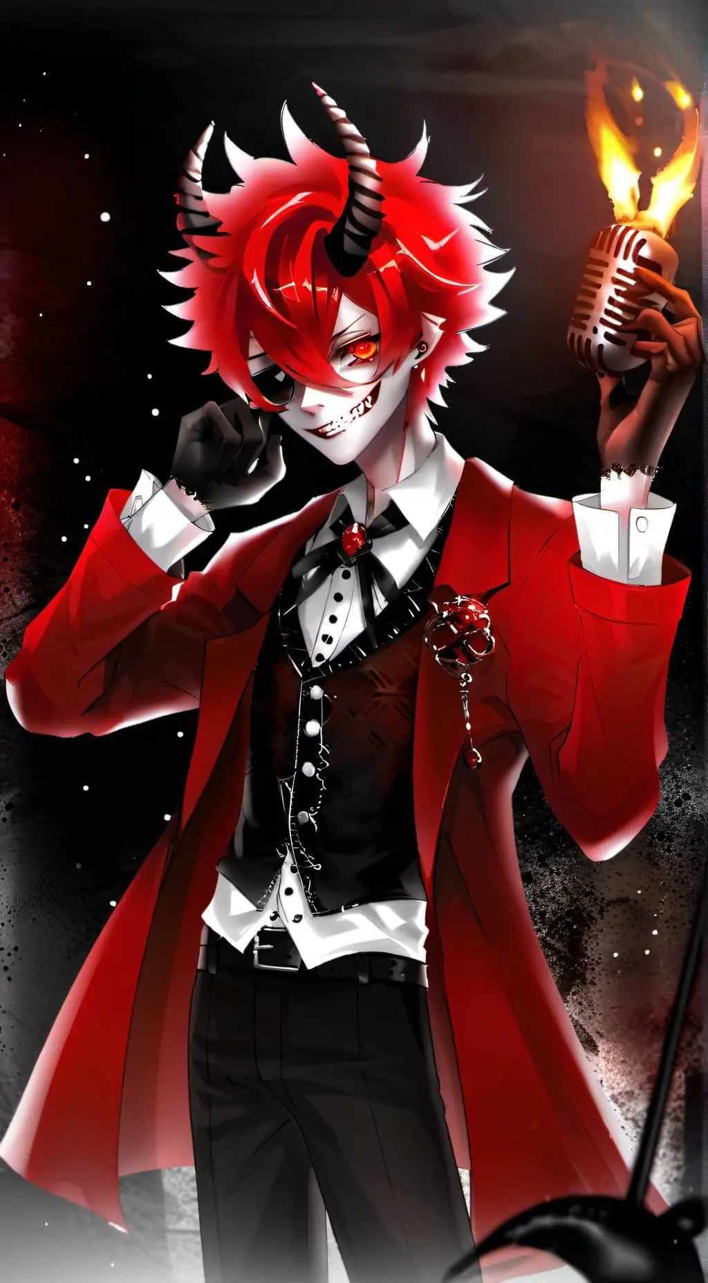 ai character: alaster  background