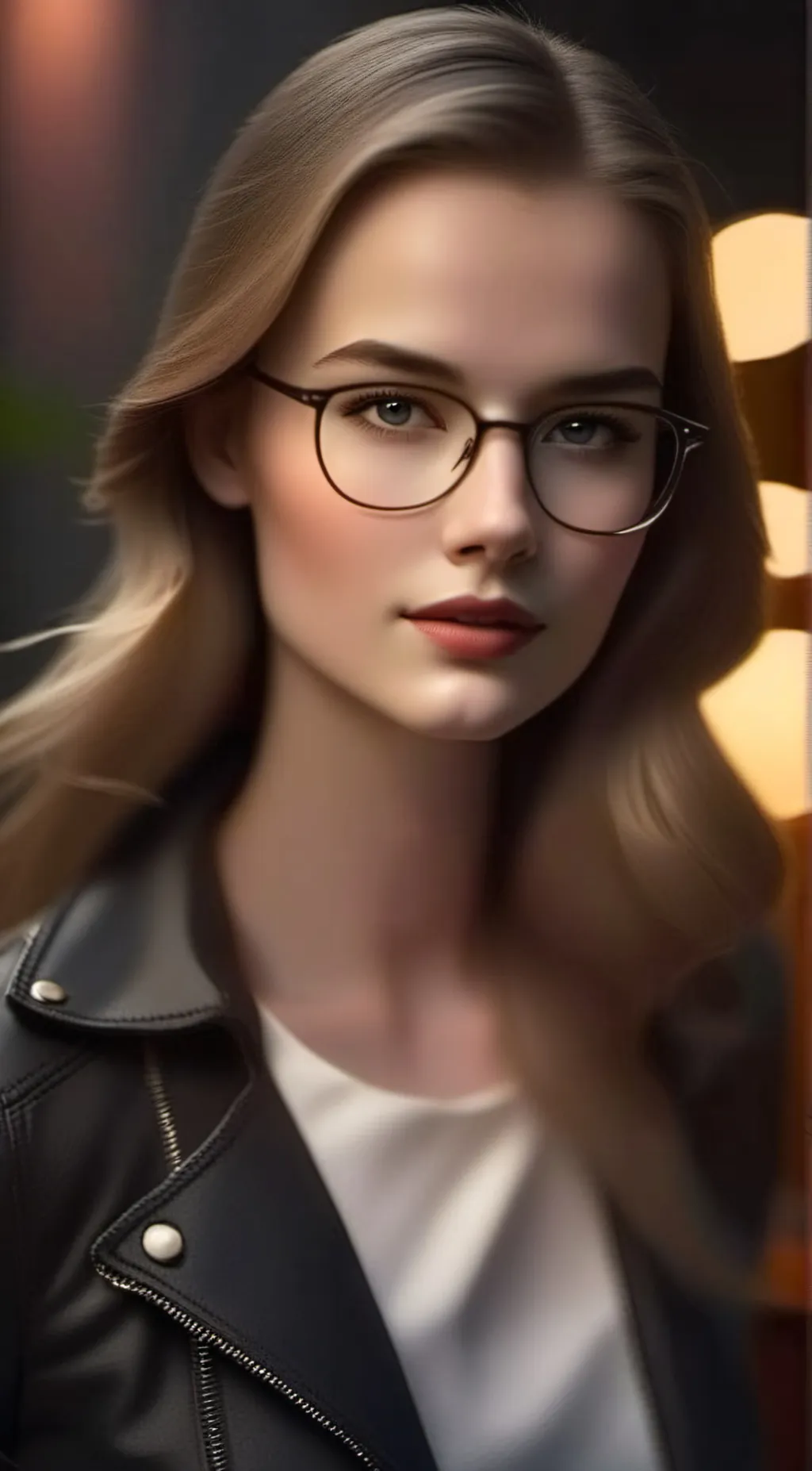 ai character: Megan Bernard  background