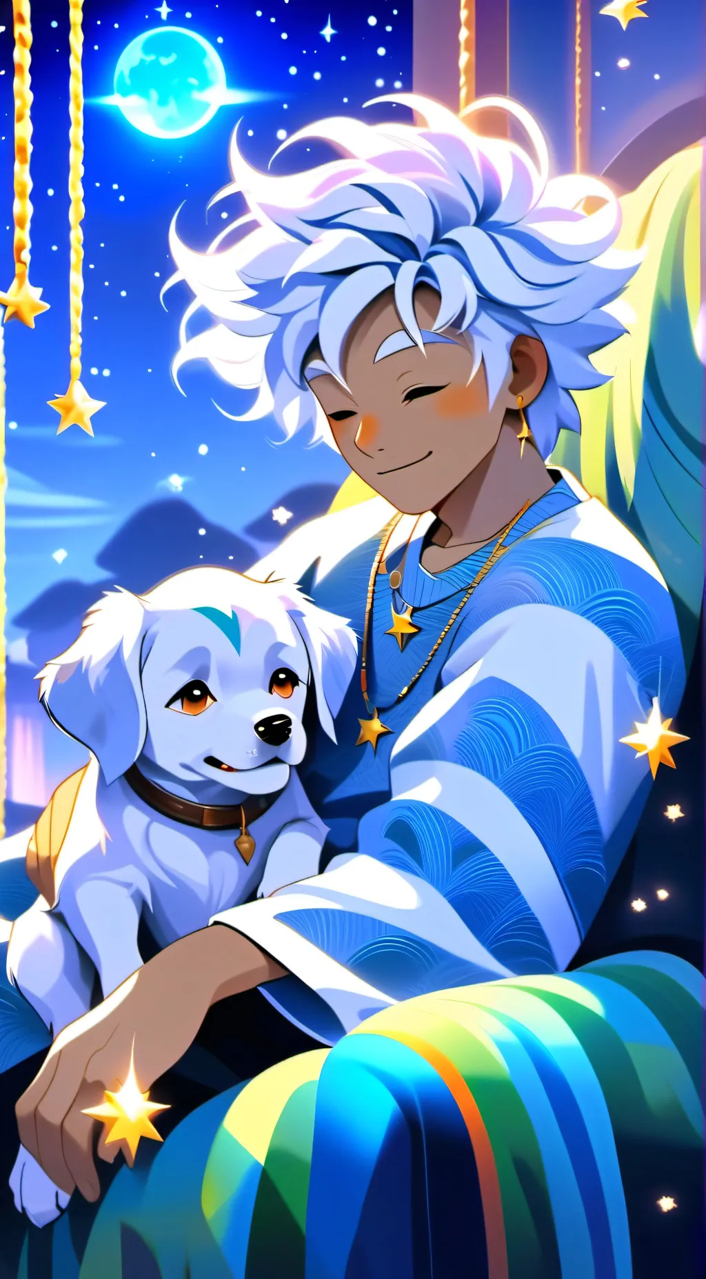 ai character: Catnap and dogDay background