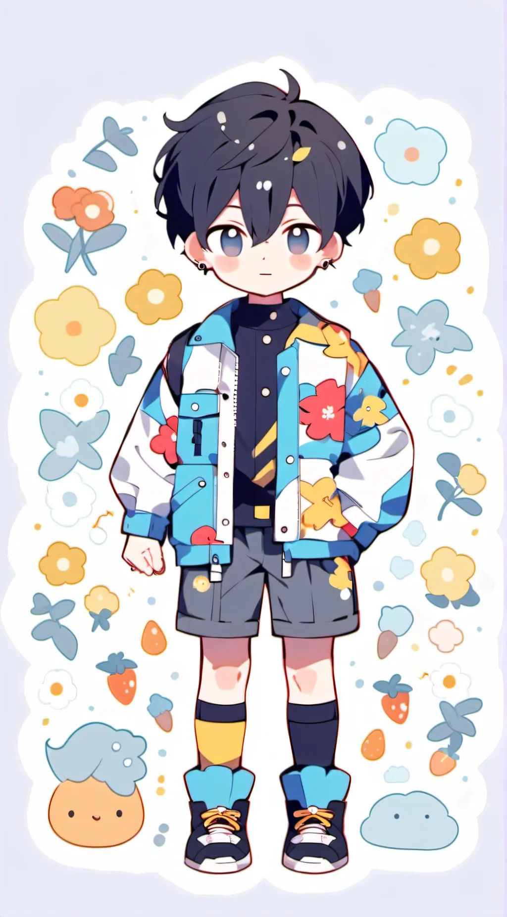 ai character: Kcc x Mha background