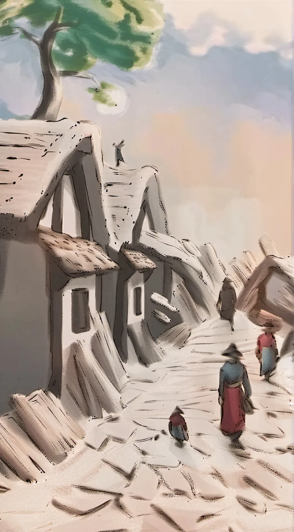 ai character: deku and bakugo  background