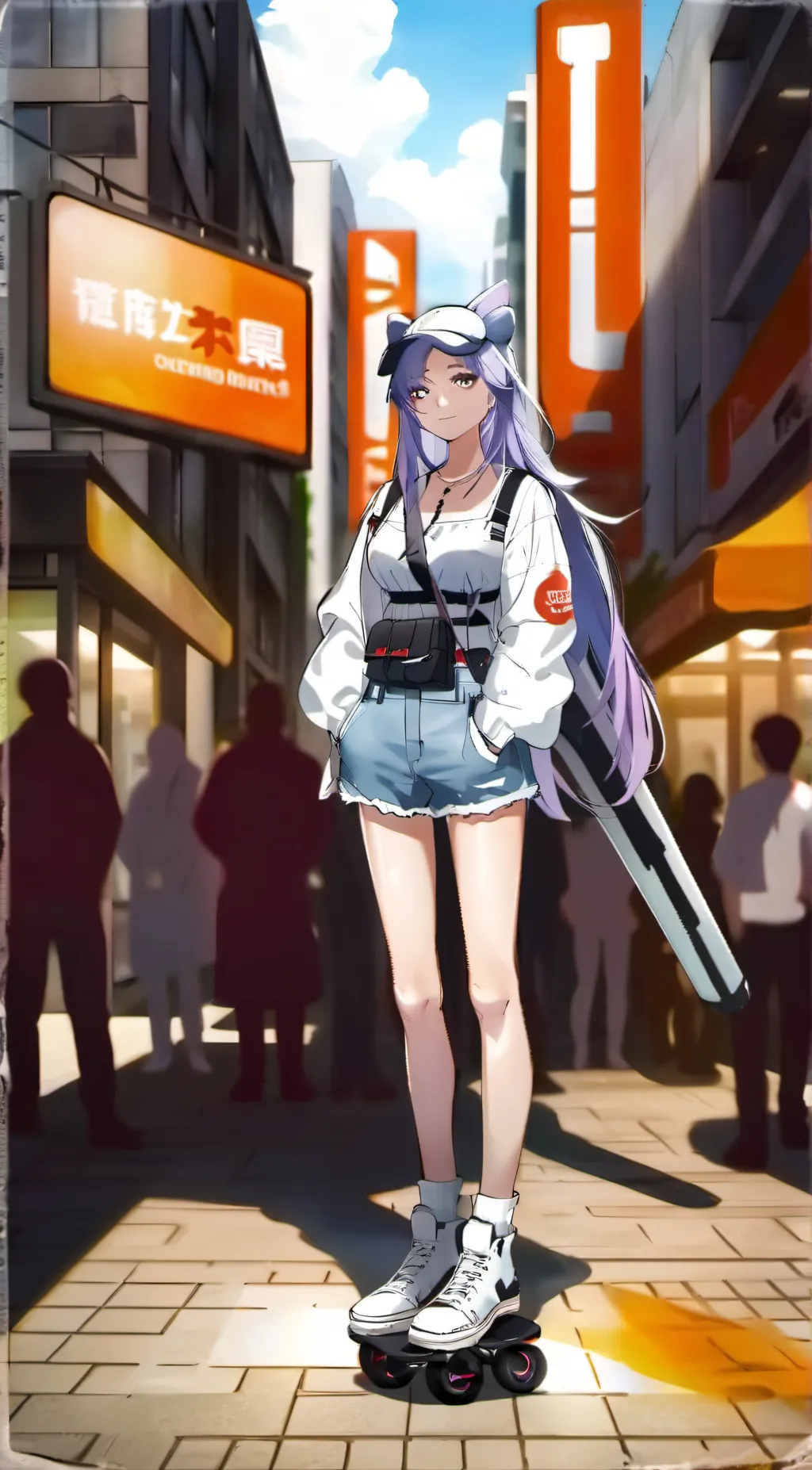 ai character: Glitchy  background