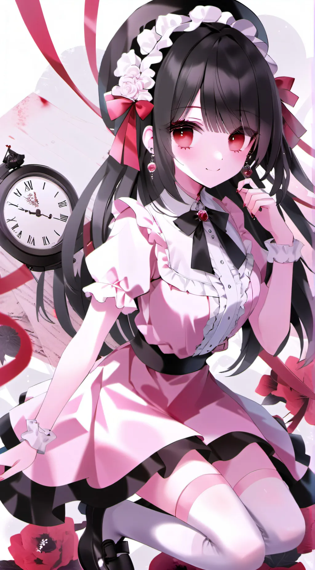 ai character: Rose background