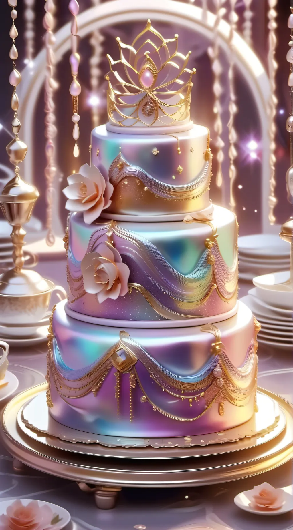 ai character: Cake background