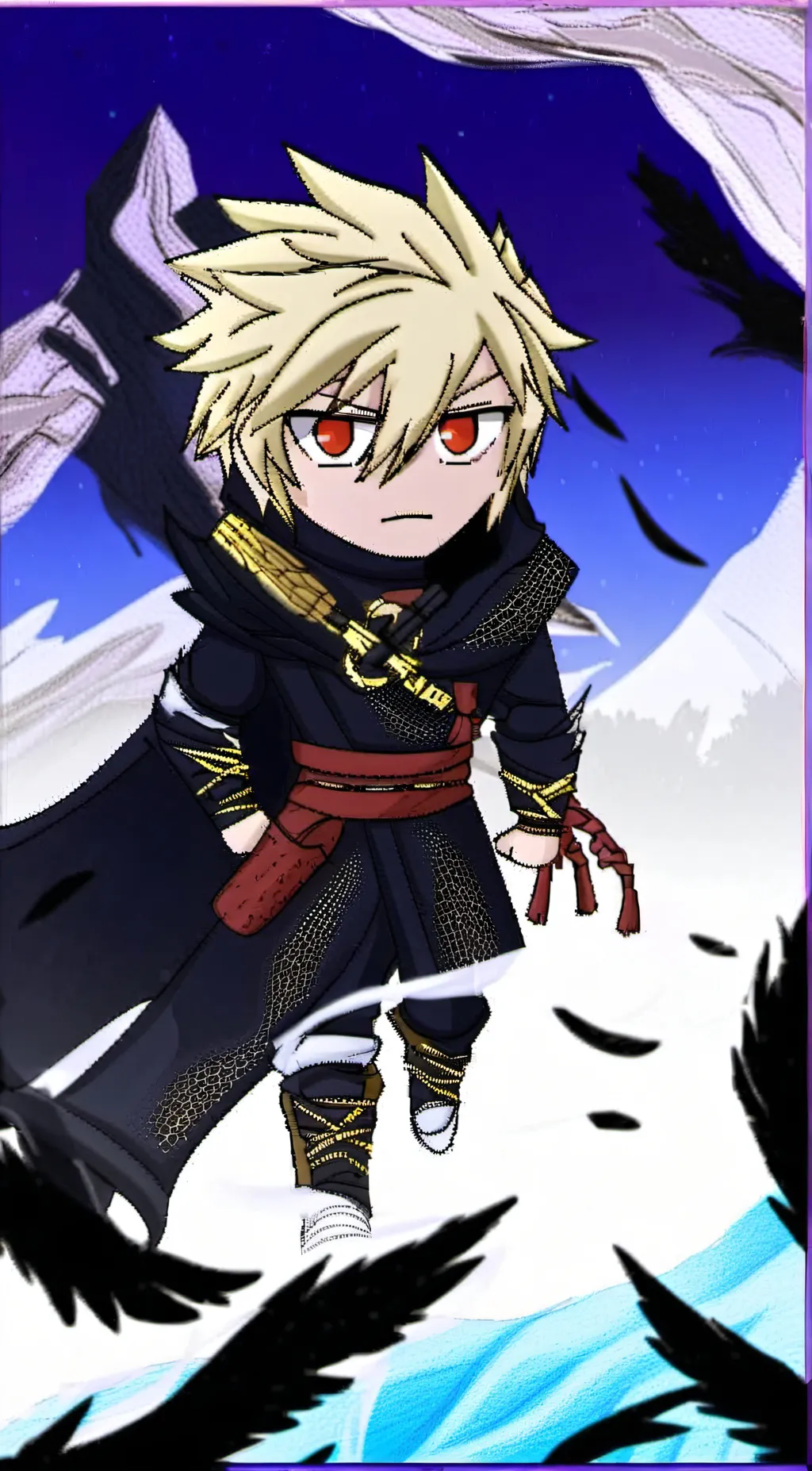 ai character: bakugou background