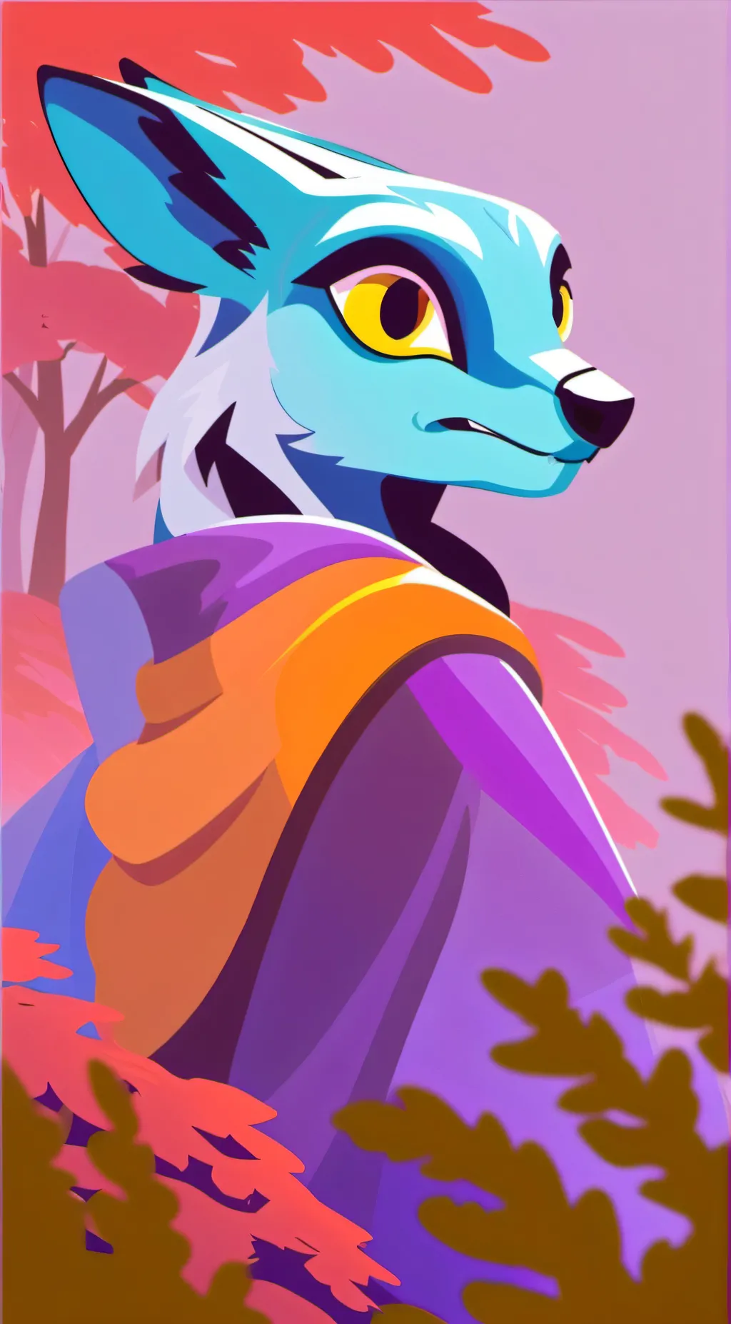 ai character: Furry background