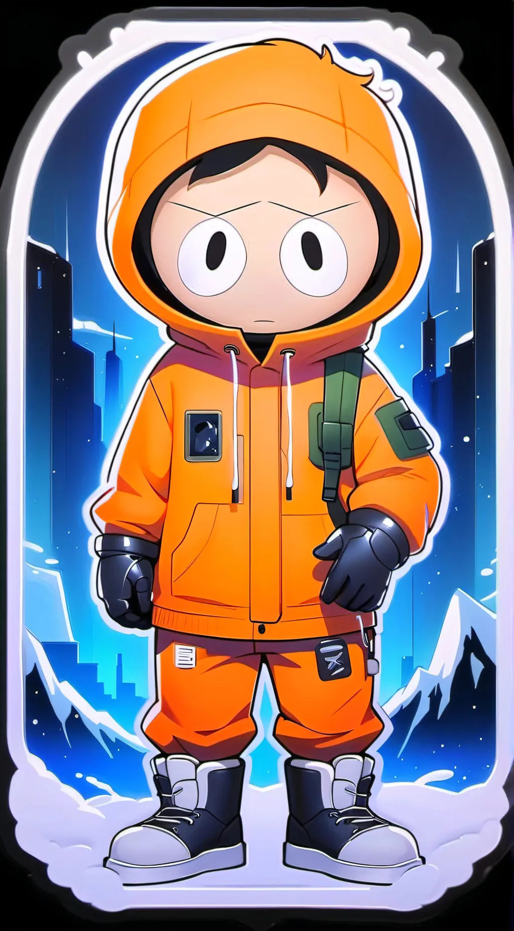 ai character: South Park react background