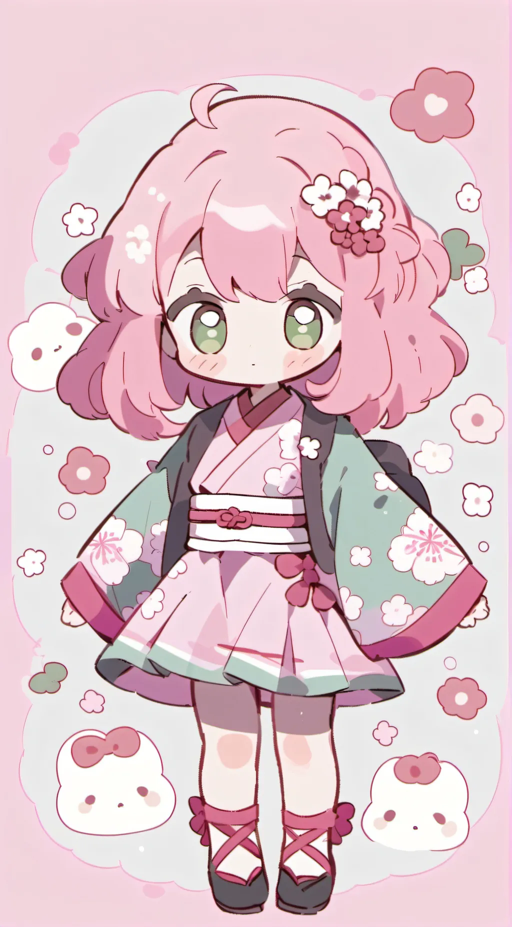 ai character: demon slayer  background