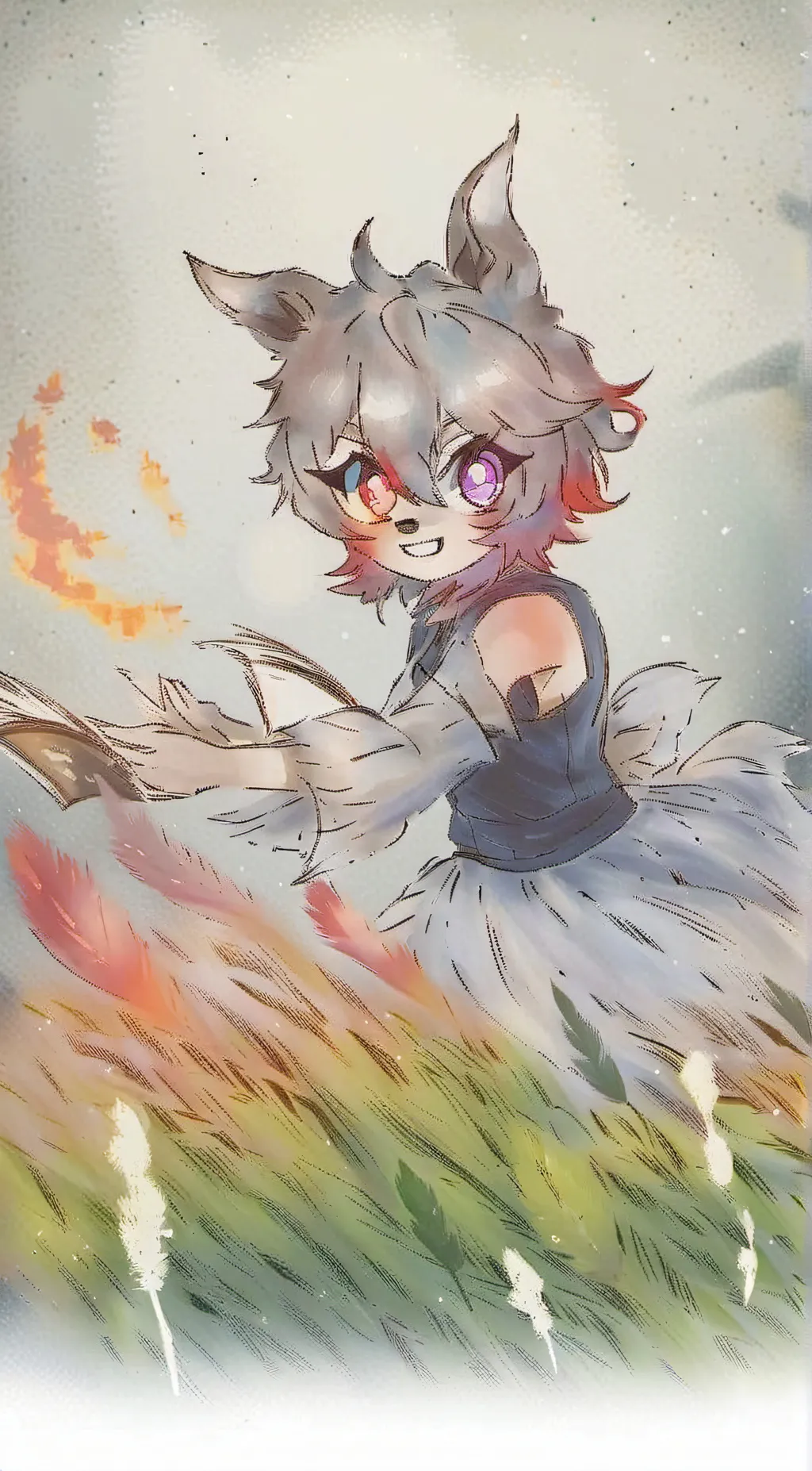 ai character: Katie  background