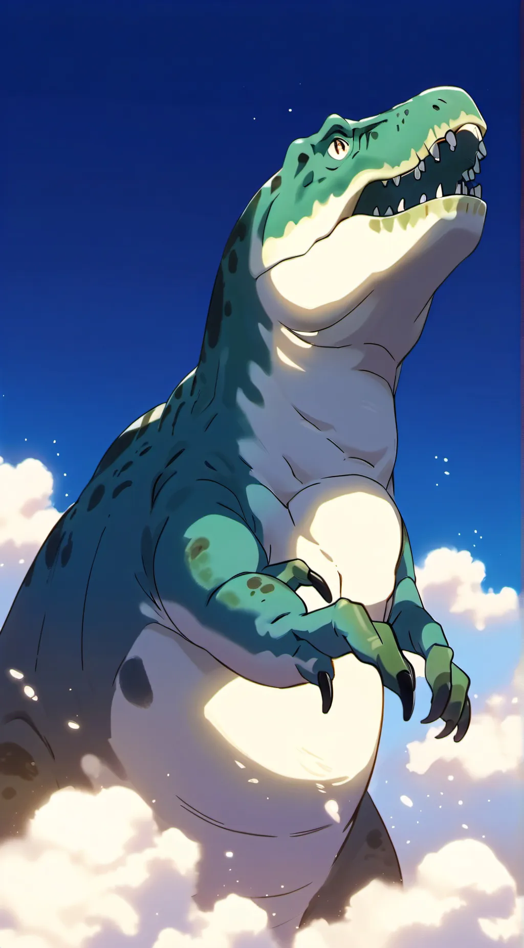 ai character: dino kingdom  background