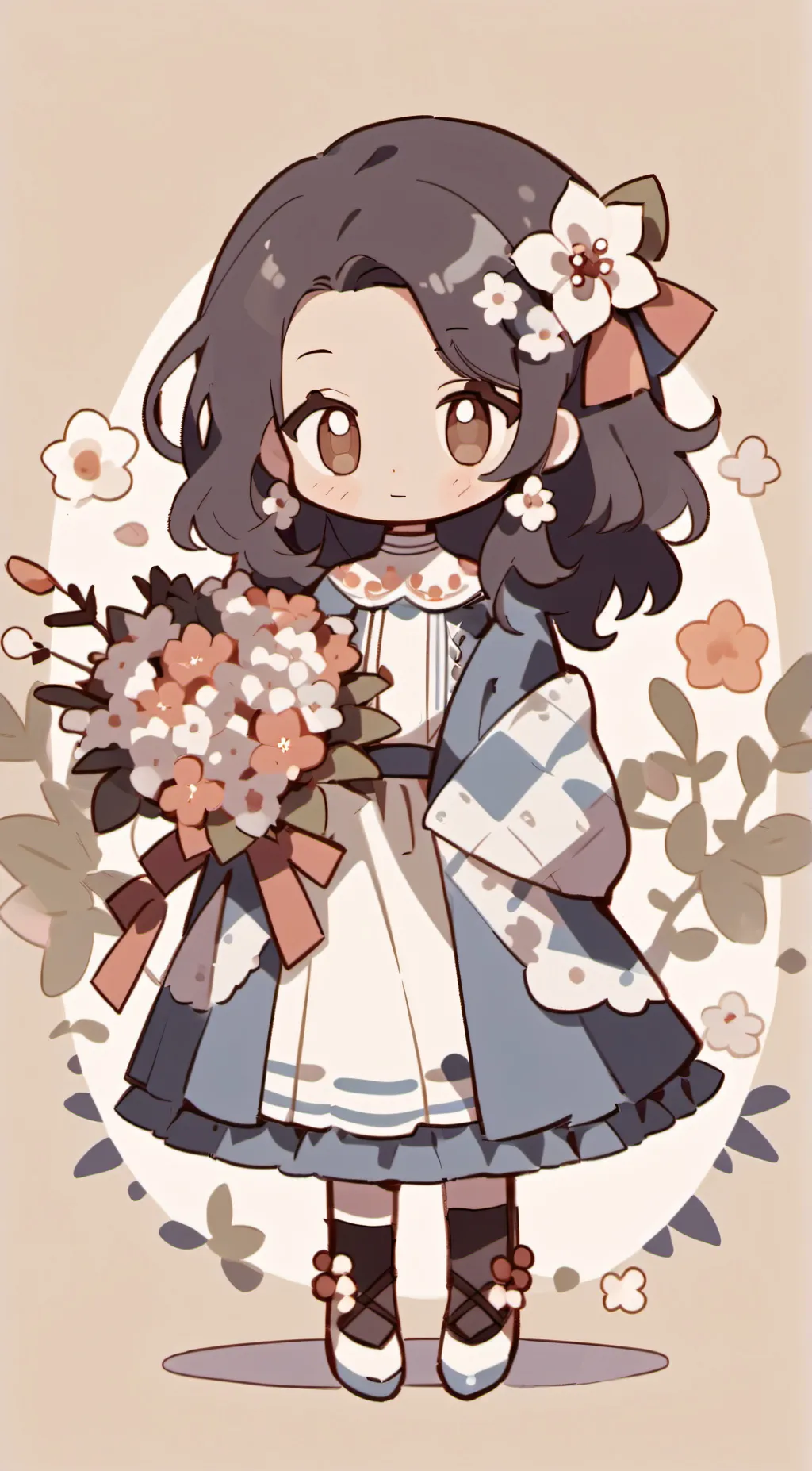 ai character: Orchid  background