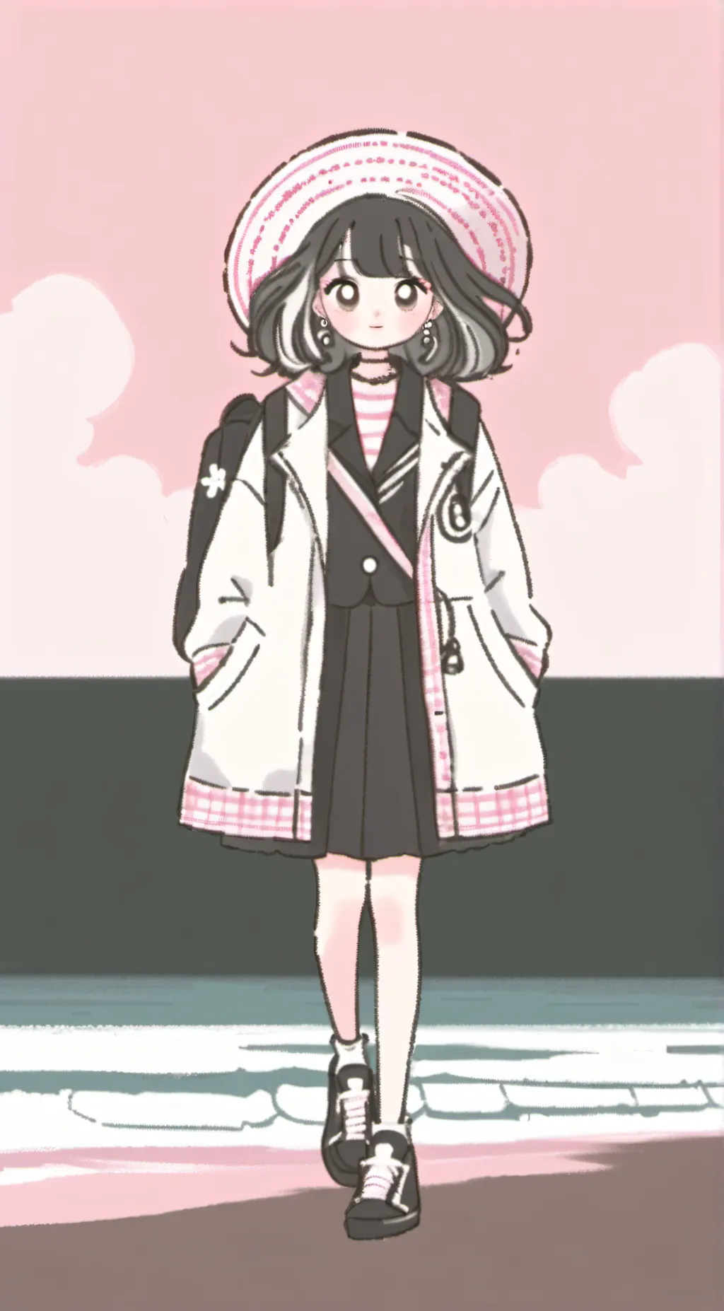 ai character: Mha Beach! background