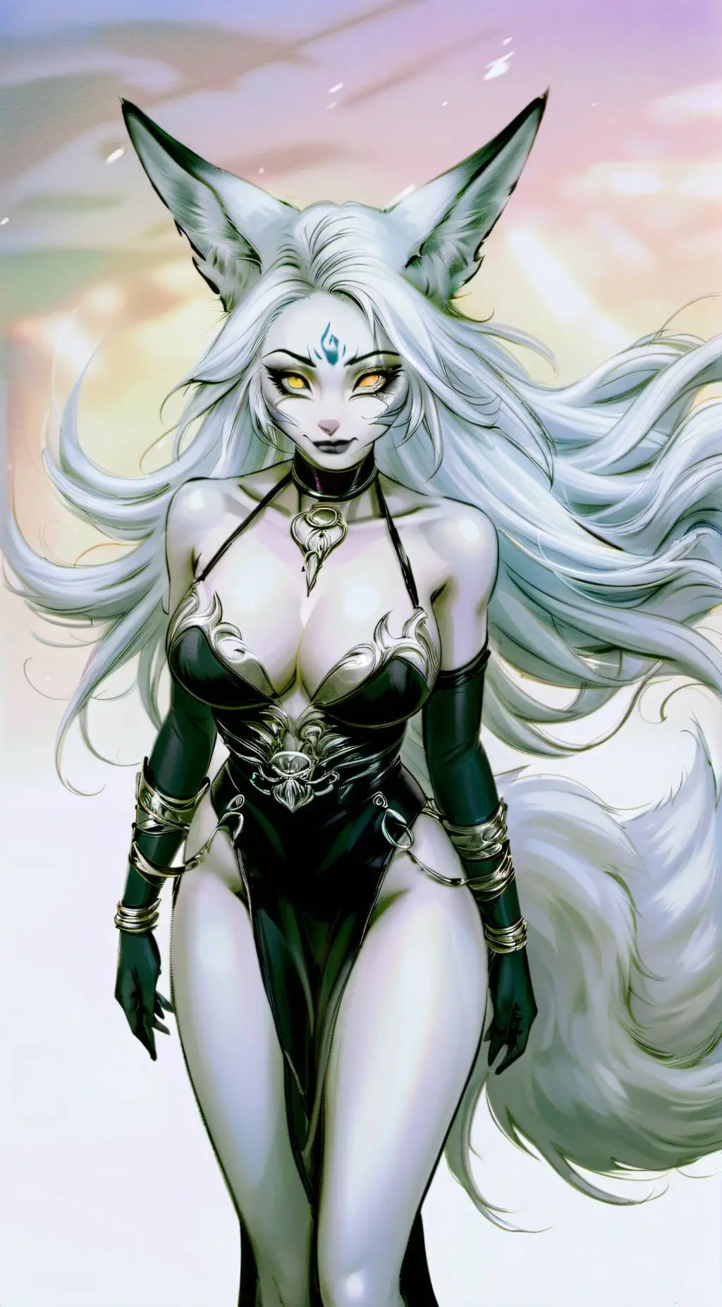 ai character: Luna background