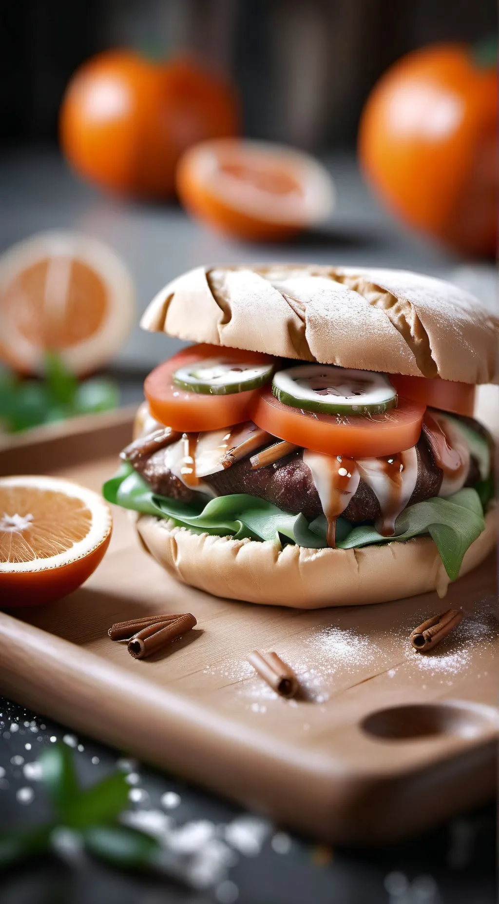 ai character: Life coach food background