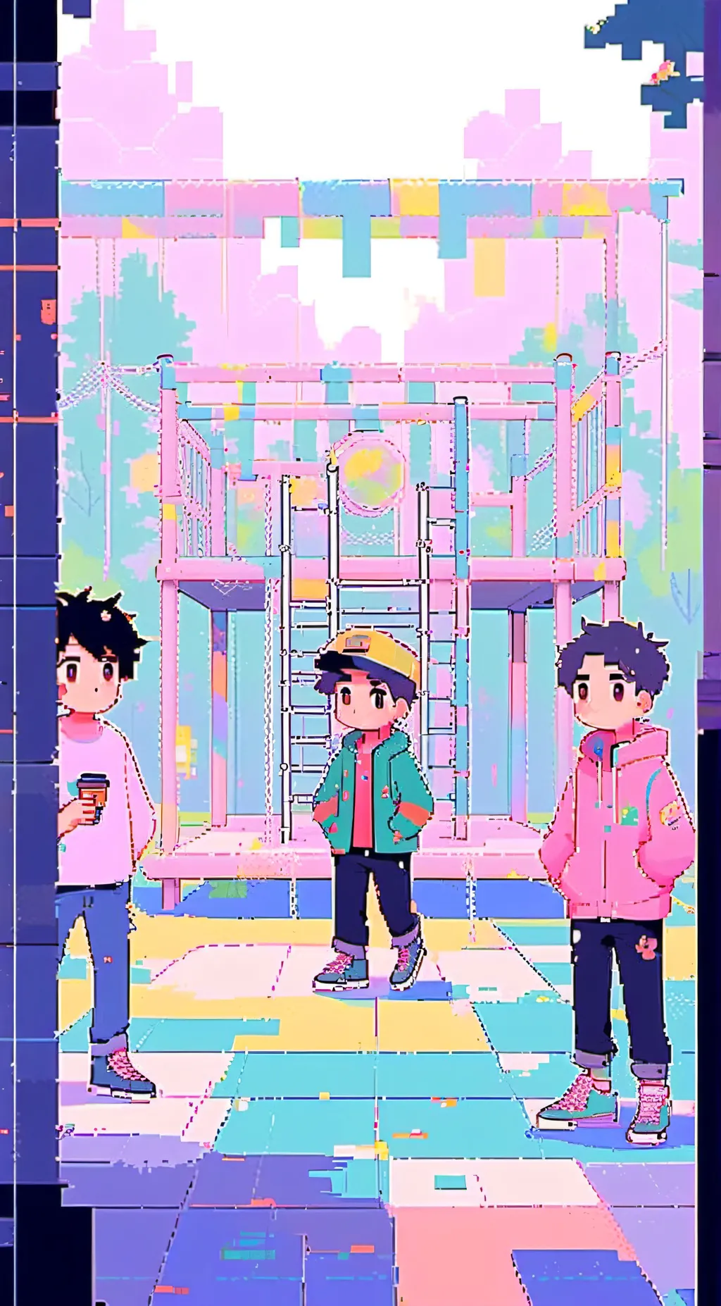 ai character: Untitled tag game! background