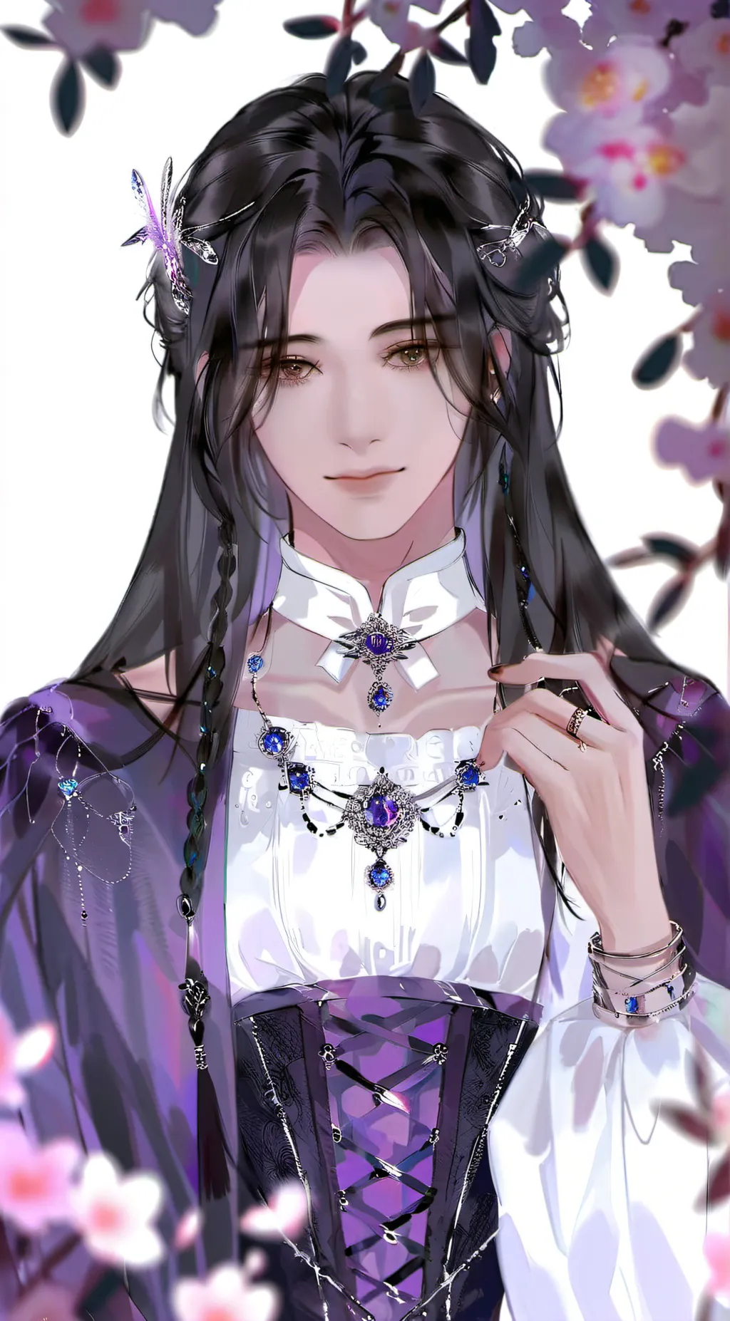 ai character: hh snowy day!! background