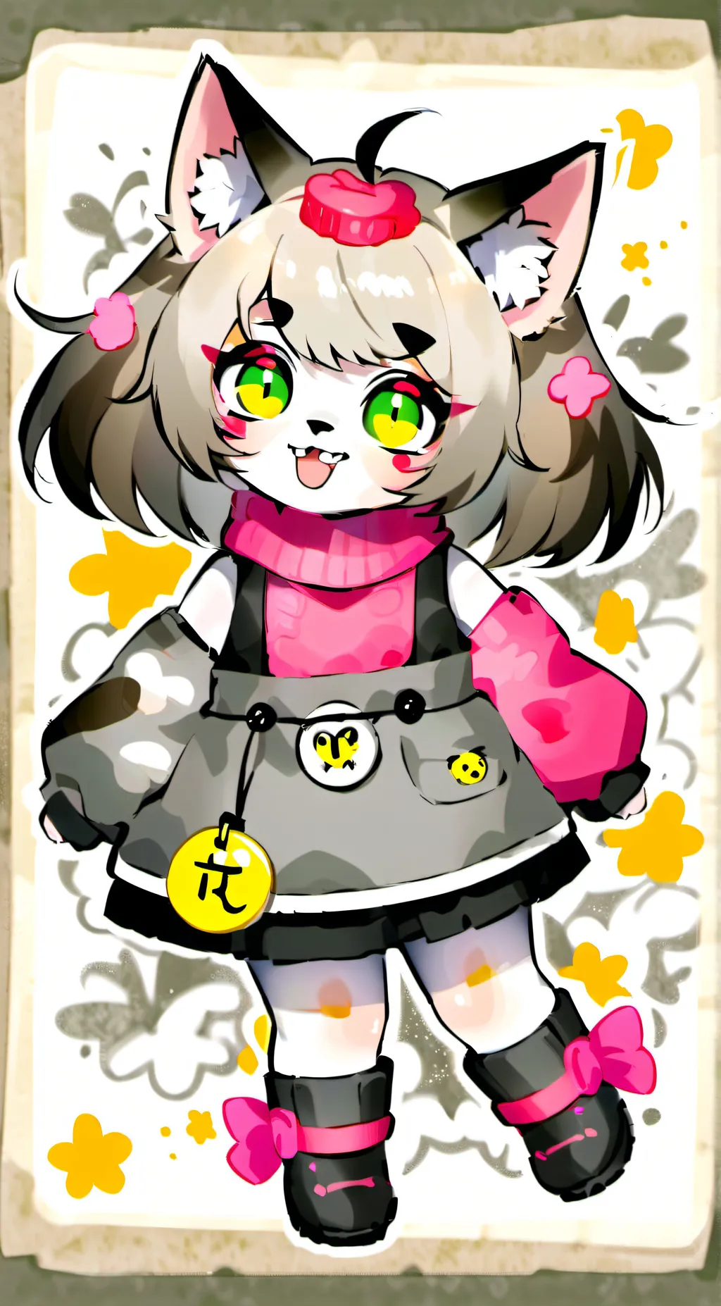 ai character: Kitty UwU background