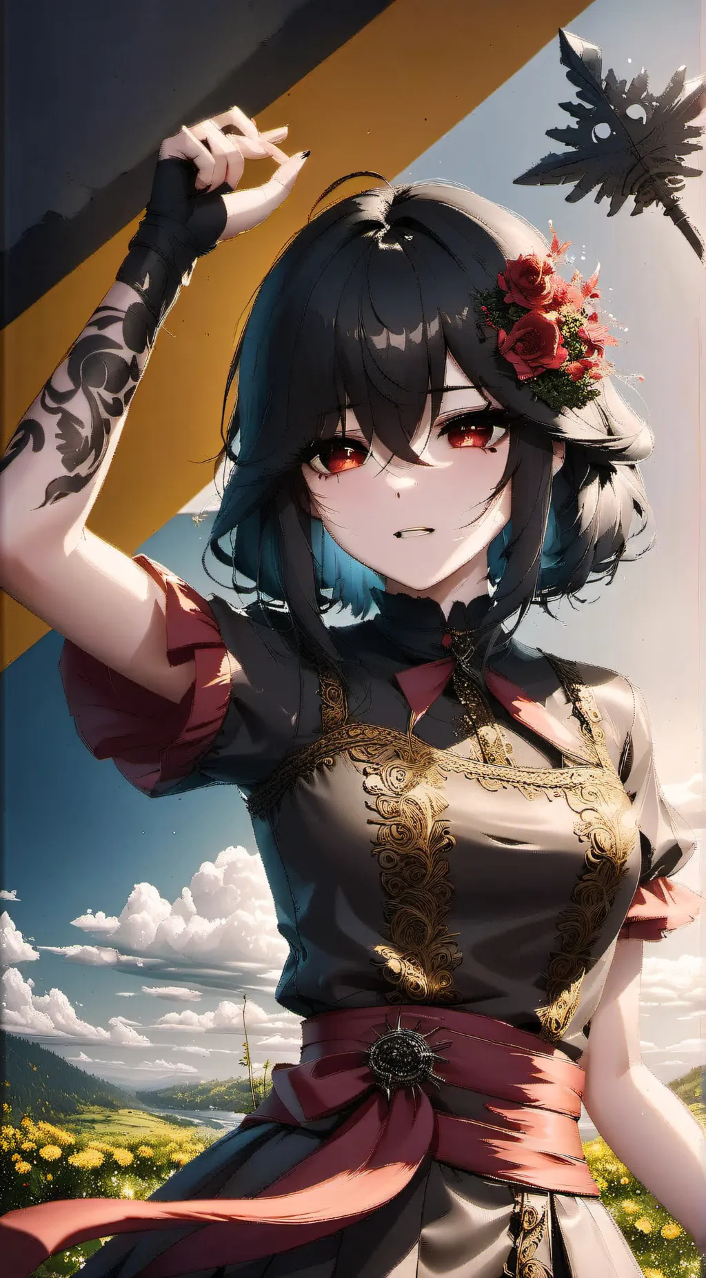 ai character: Emo background