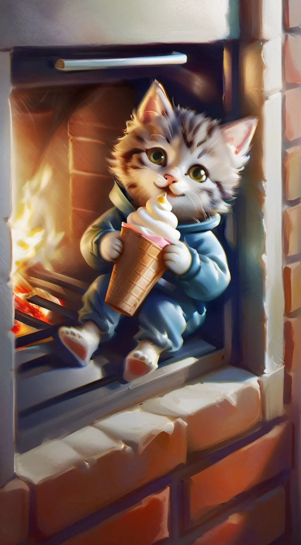 ai character: Kittyy background