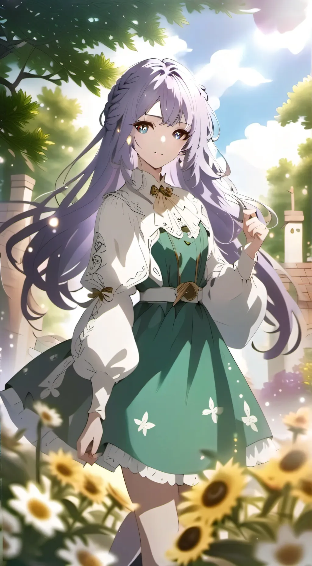 ai character: Amy Alonda  background