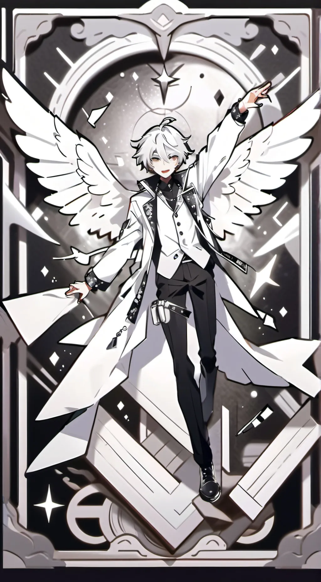 ai character: 6arelyhuman background