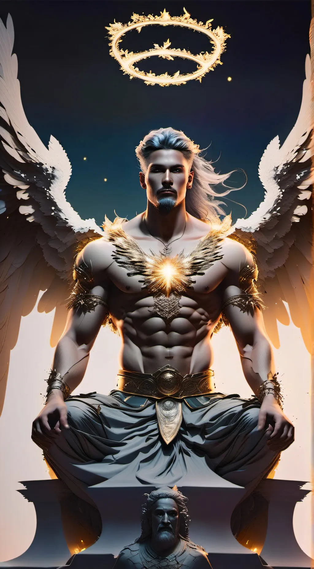 ai character: king husband background