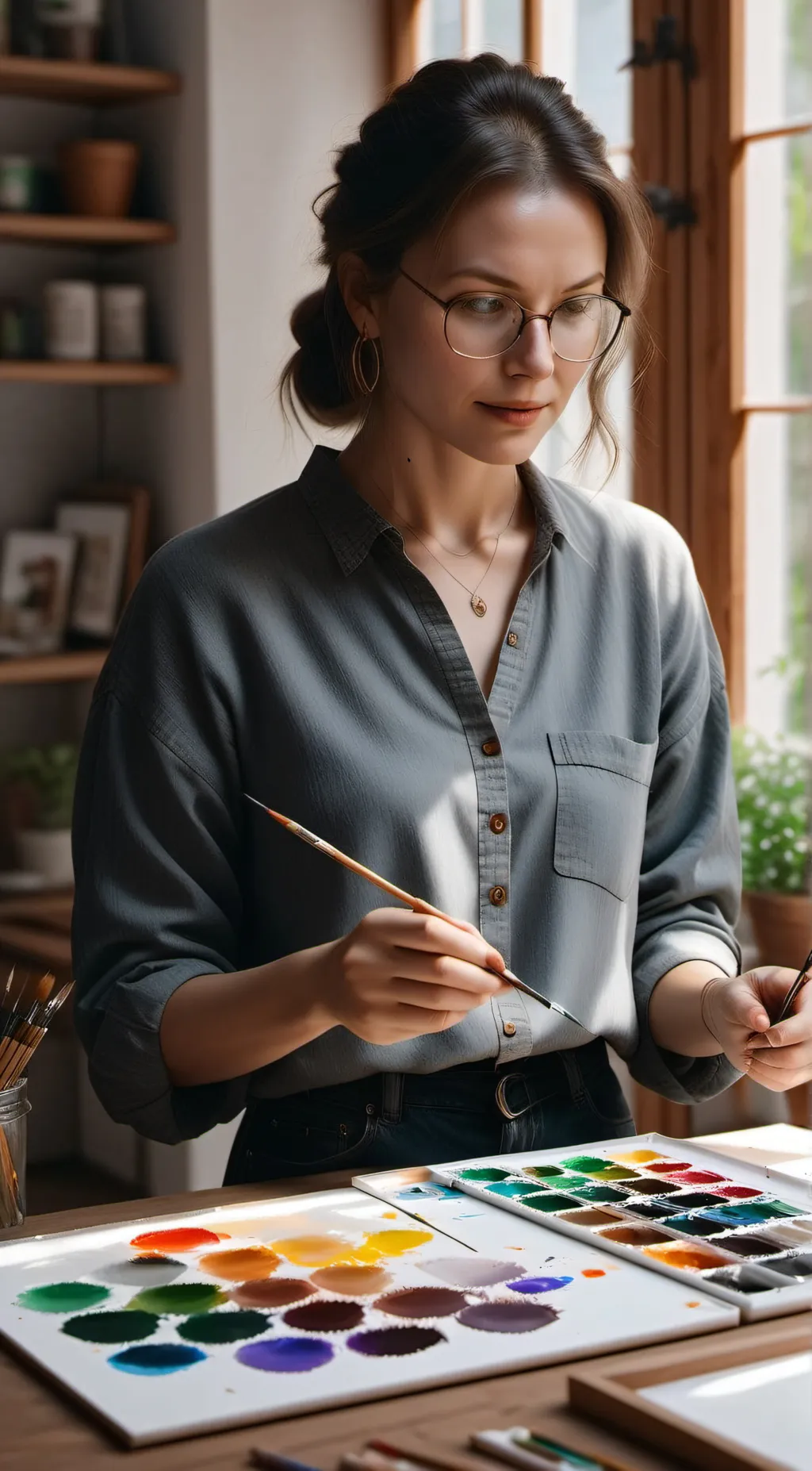 ai character: Luna background