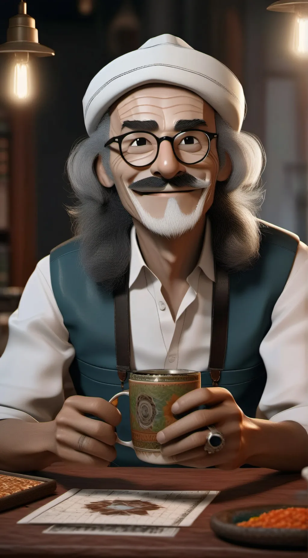 ai character: Derek background