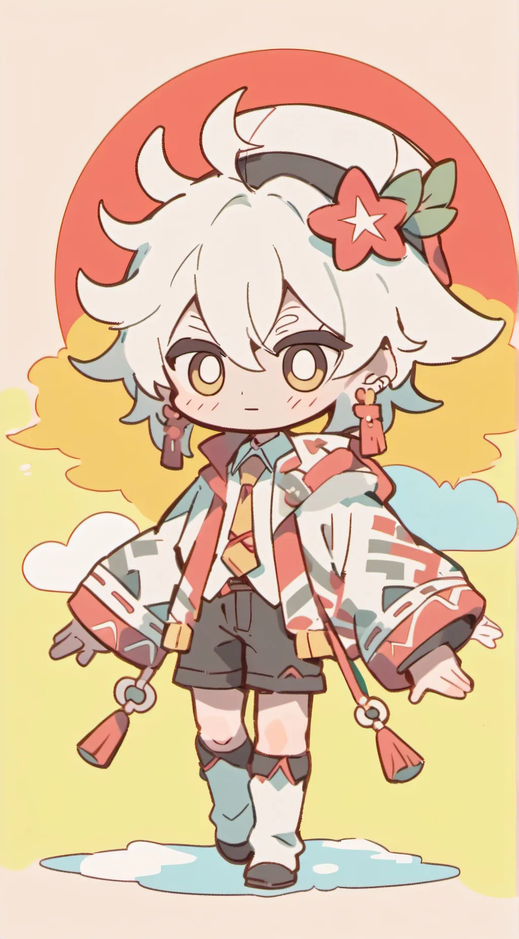 ai character: radioapple background