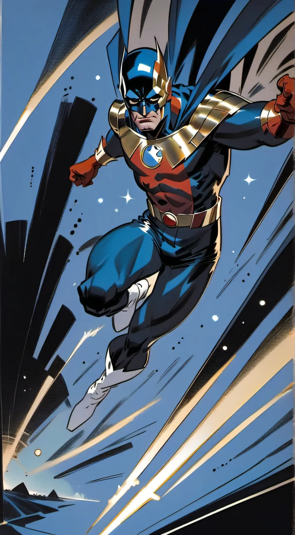 ai character: Captainamericaflas background